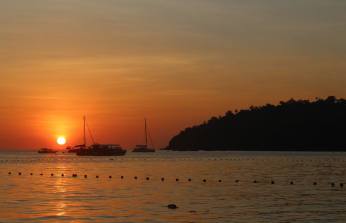 Sunset on the island of Koh Lipe, Thailand